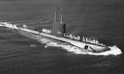 Seadragon SSN 584 at sea 14 September, 1960