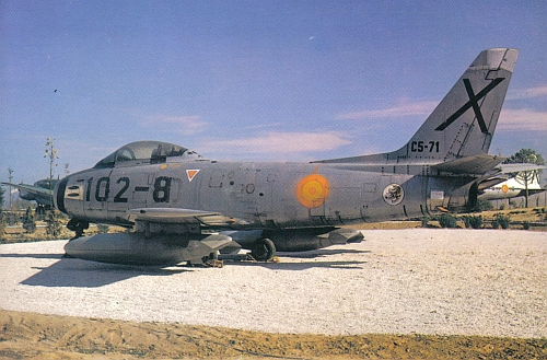 Spanish Air Force C-5 (F86F) Sabre at Spanish Air Museum
