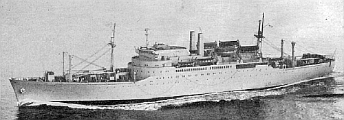 USNS Geiger (T-AP-197) underway, date and location unknown.