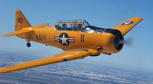 Navy SNJ Similar to Hendershot's Plane