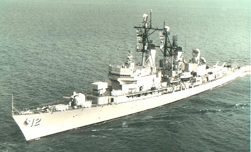 USS Dahlgen (DLG-12) underway in 1965, location unknown