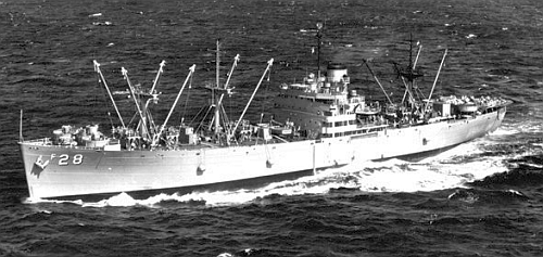 USS Hyades AF-28 date and location unknown.