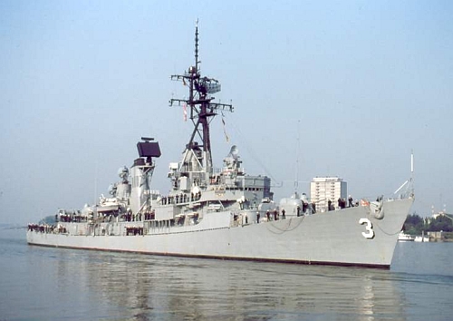 USS John King DDG-3 at Antwerp, Belgium July 4, 1983