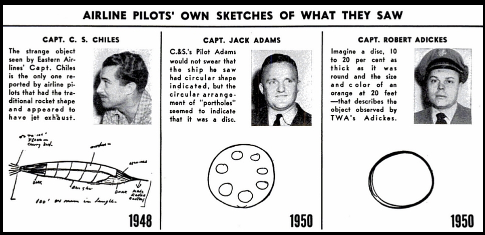 FLYING Magazine July, 1950 UFO illustration 2