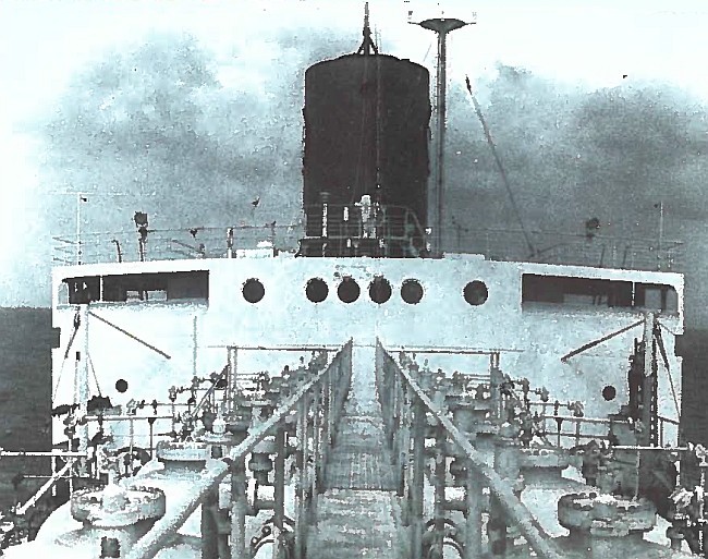 Wheelhouse and foredeck of the S.S. Natalie O. Warren