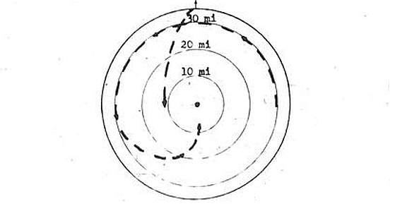 Fourth UFO Radar Contact East Coast of Korea, 15 February 1951.