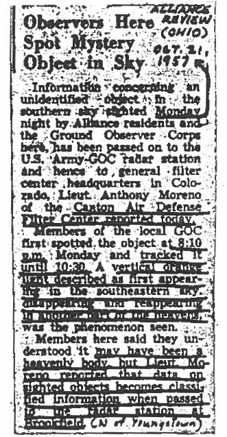 Alliance, Ohio Review, October 21, 1957