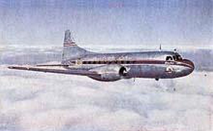 TAA Convair In Flight