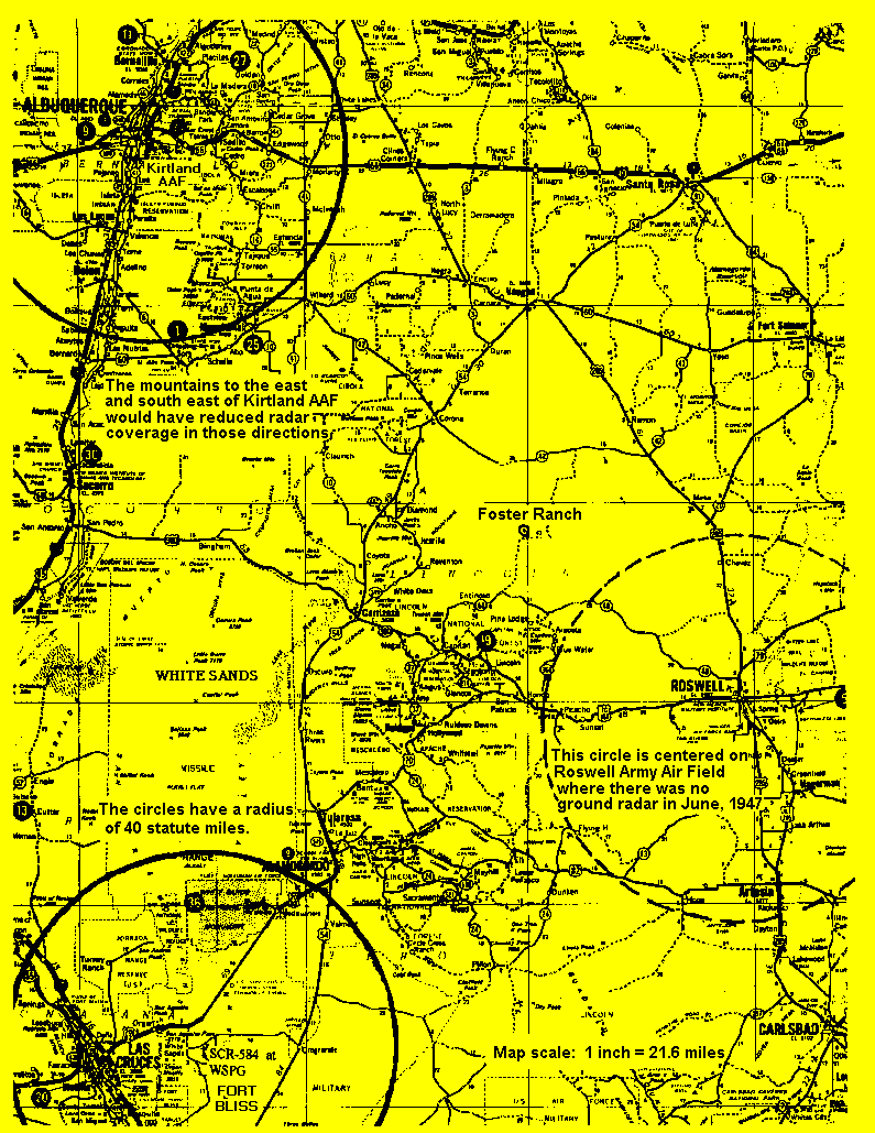 SCR-584 Radar Coverage Map - June 1947