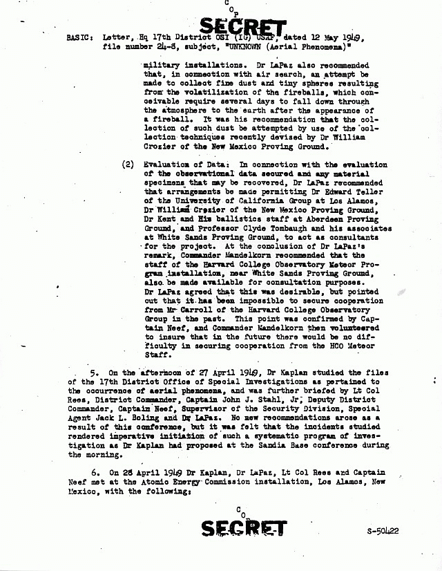 Col Doyle Rees to Dir  OSI, 12 May, 1949, Page 3