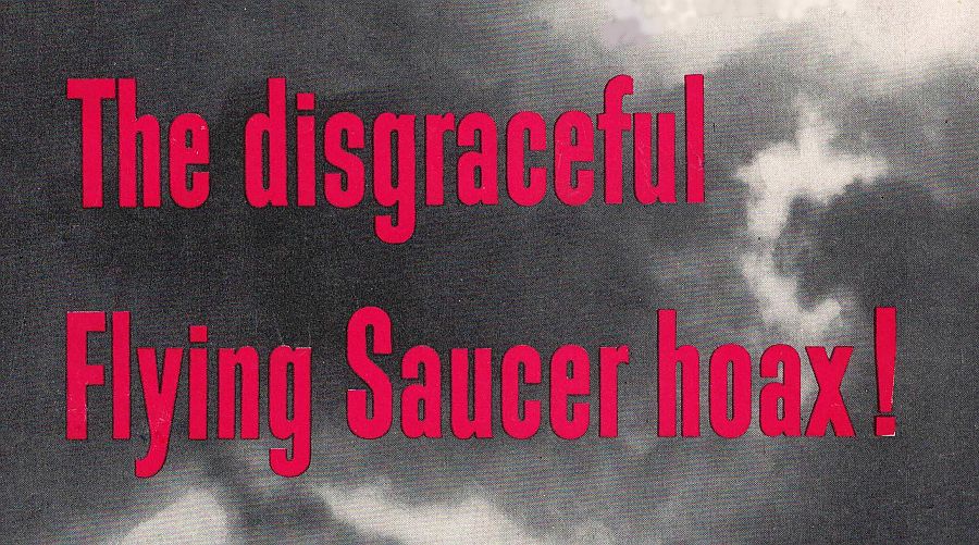 Cosmopolitan Jan 1951 The Disgraceful Flying Saucer Hoax 