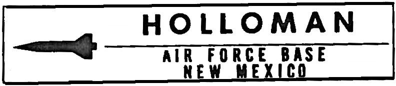 Holloman Air Force Base New Mexico, 1950